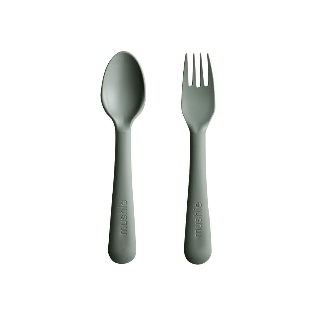 Mushie Vork en lepel Sage