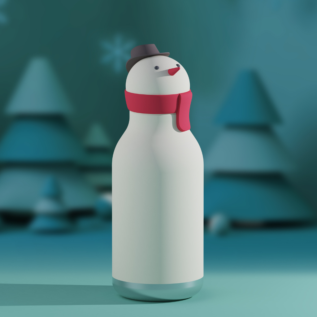 Asobu Drinkfles Bestie sneeuwman