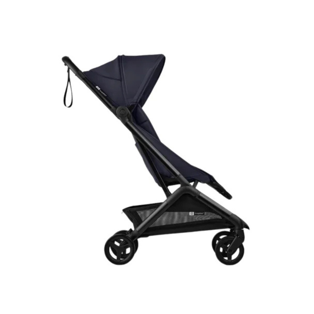 Bugaboo Kinderwagen Butterfly 2 complete Black/Deep indigo + bumper bar + regenhoes
