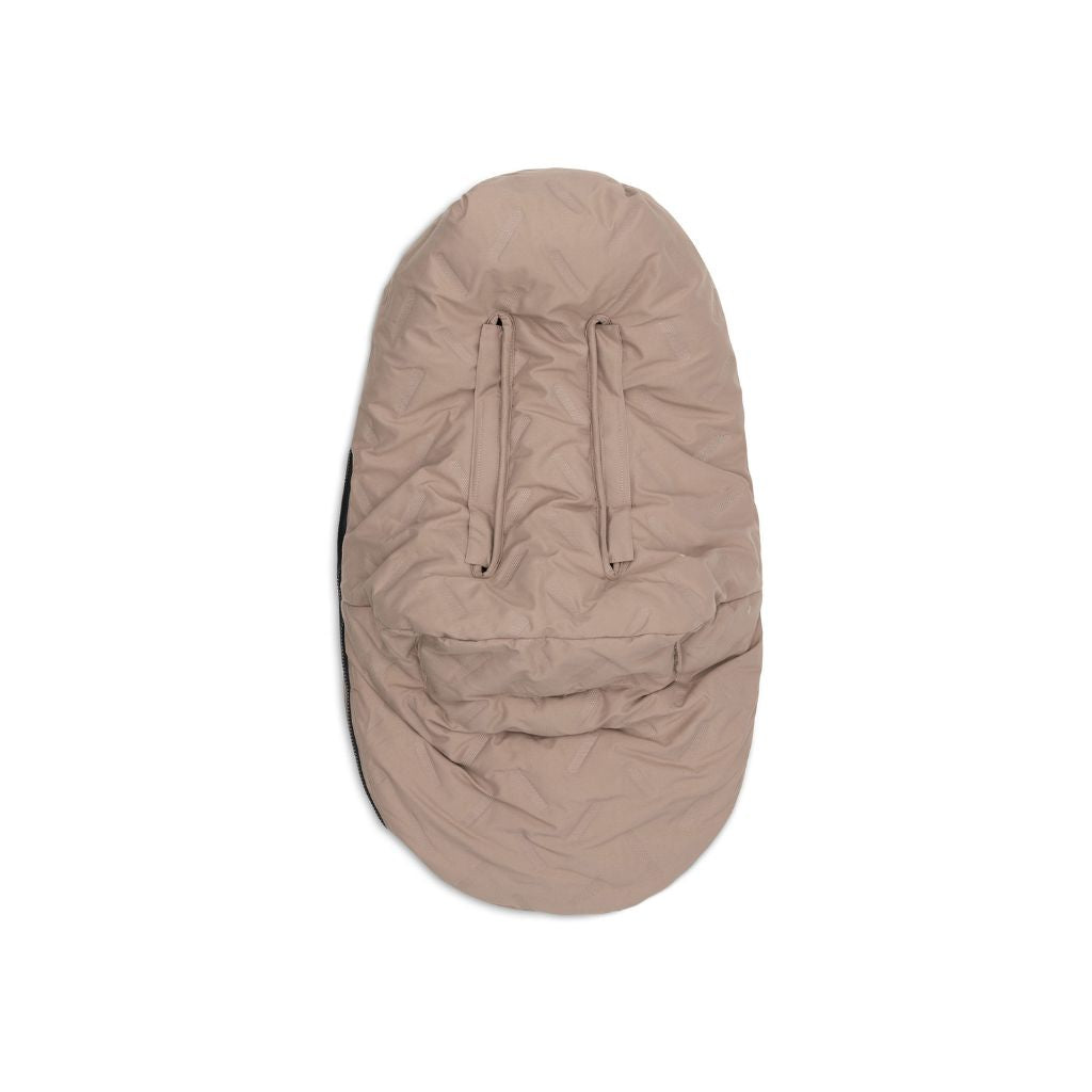 Jollein Voetenzak groep 0+ 3/5 punts gordel Embossed Milky Coffee