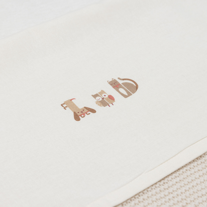 Jollein Drap pour lit Animal Friends 120 x 150 cm