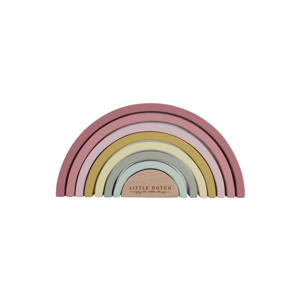 Little Dutch Houten Regenboog Pink