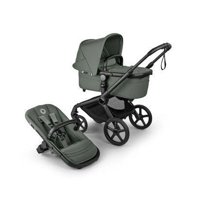 Bugaboo Kinderwagen Fox 5 Renew met draagmand Black / Forest Green