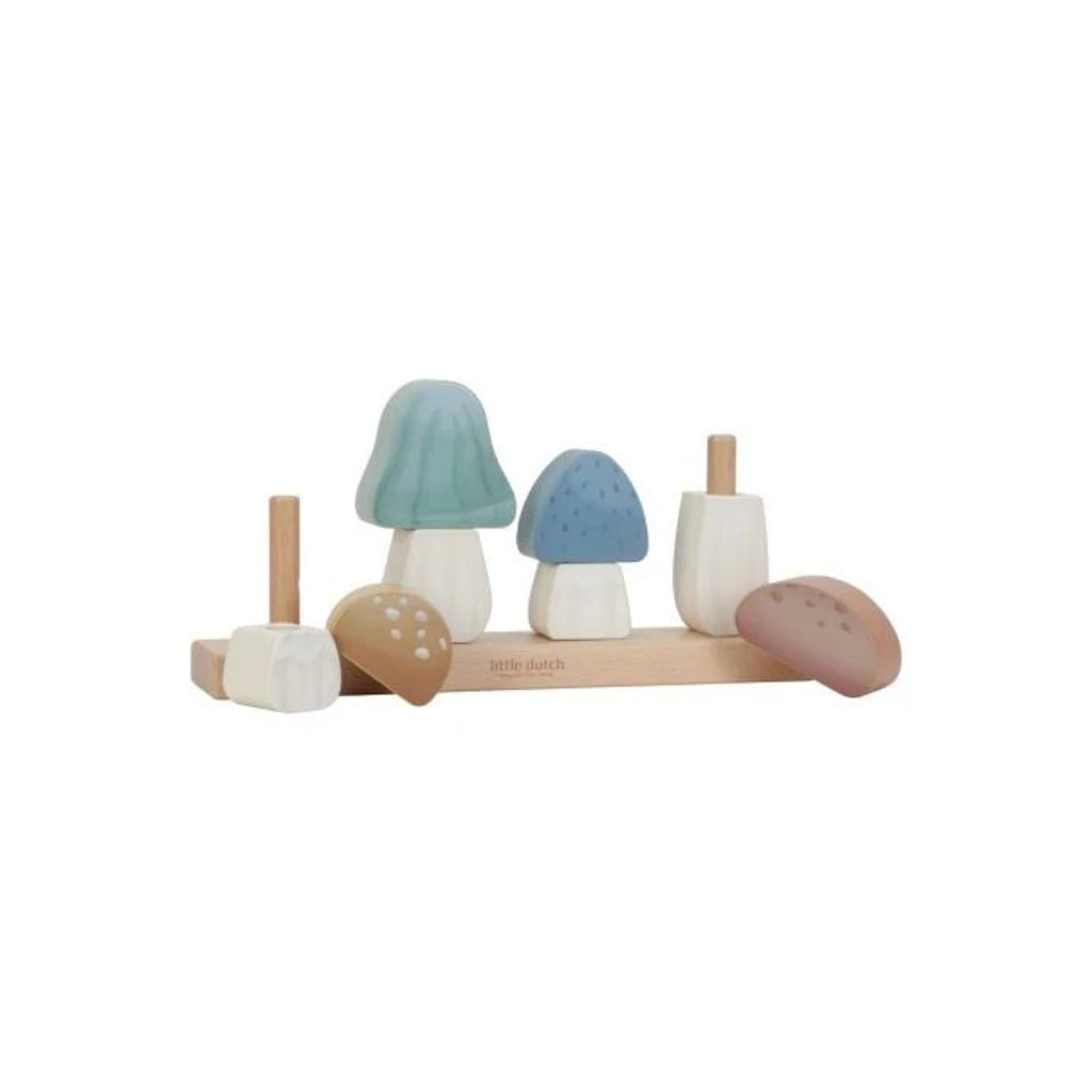 Little Dutch Houten stapelblokken Forest Friends Paddenstoelen
