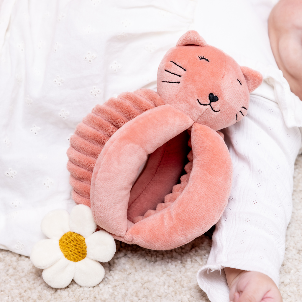 Trixie Baby Grijpbal Mrs. Cat roze