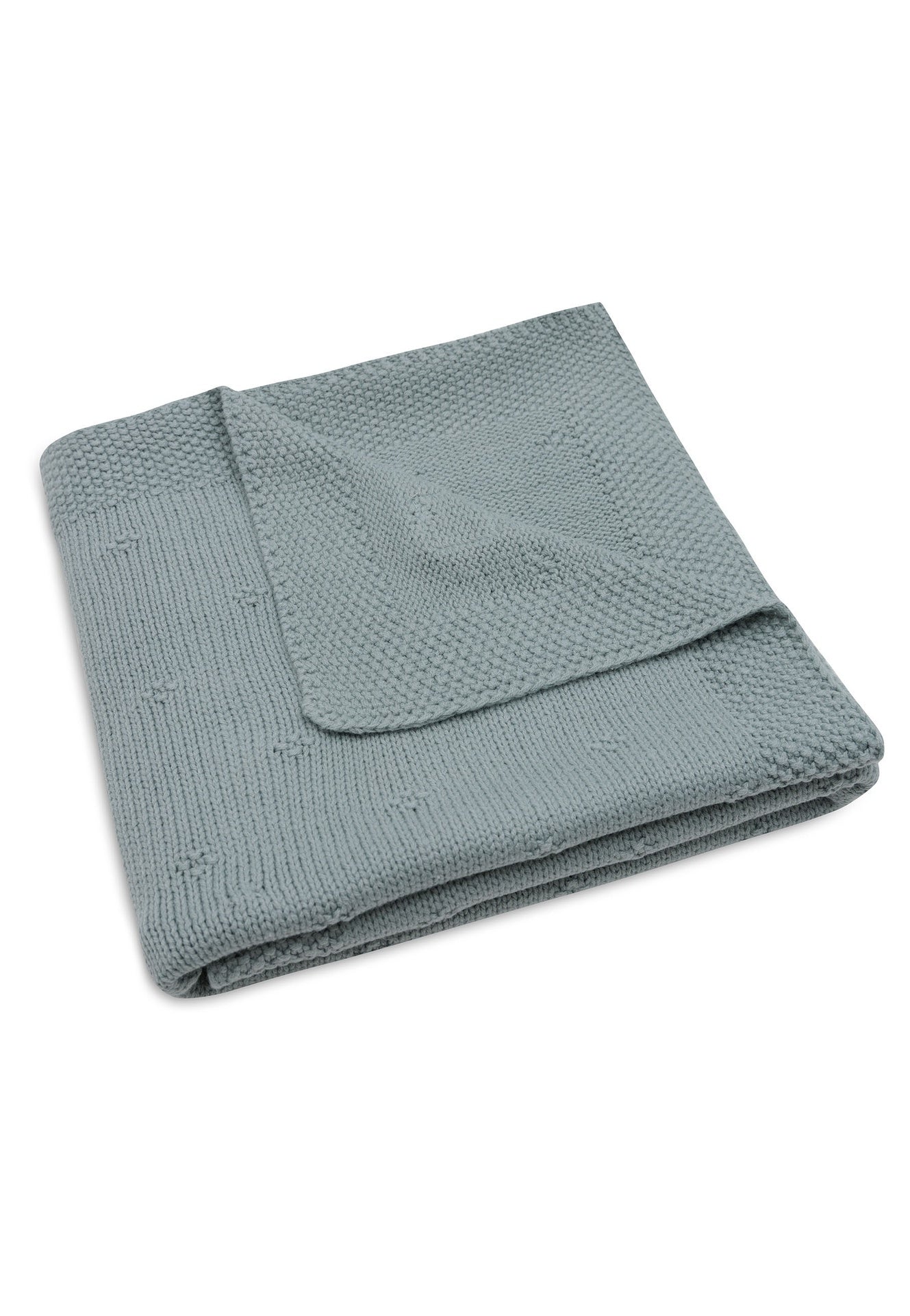 Jollein Couverture pour berceau ou parc Cosy Knit Sea Green coton Lg 100 x L 75 cm