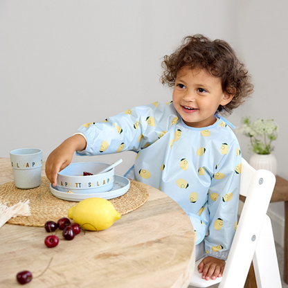 Lässig Bavoir à manches Happy Fruits Lemon bleu - 2 pièces