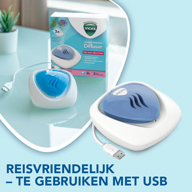 Vicks Diffuseur de parfum romarin et lavande