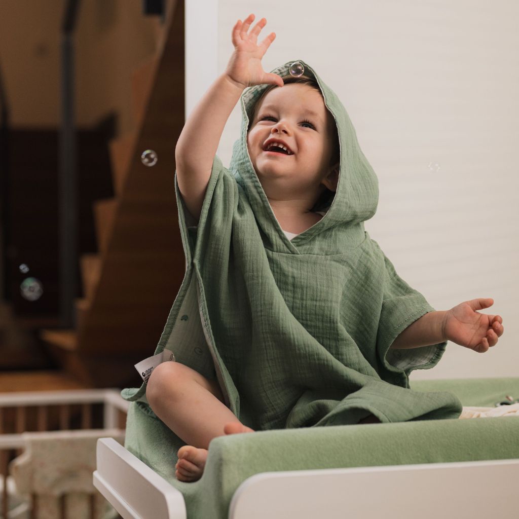 Dreambee Poncho Oscar reversible kikker