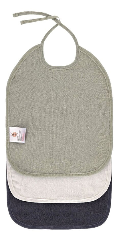 Lässig Bavoir Muslin/Terry medium Milky - 3 pièces