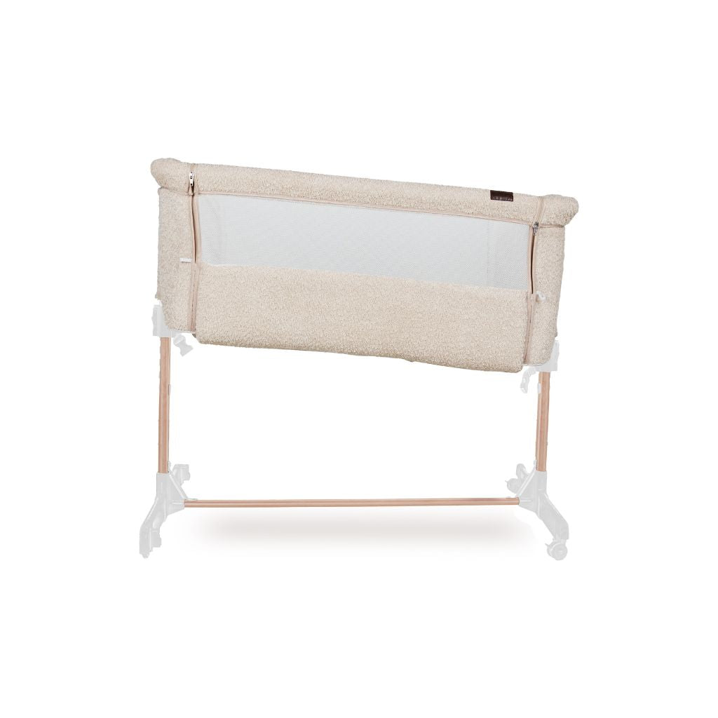 Quax Co-sleeper Side-by-Side Sheep hout  incl matras 50x84cm afnb bekleding