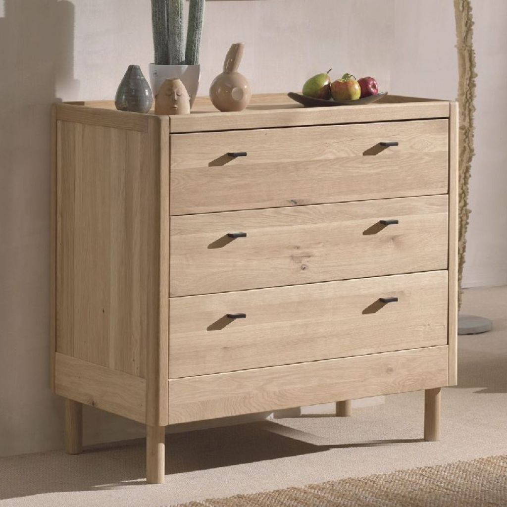 Jaxx 2-delige babykamer (meegroeibed L 140 x B 70 cm + commode) Forrest Eik