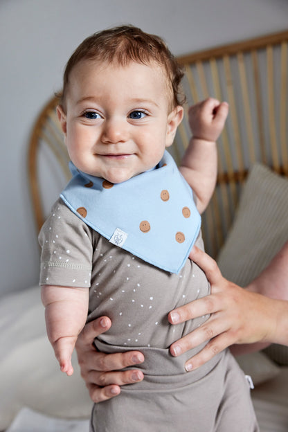 Lässig Bandana slab Happy Rascals Smile Sky Blue - 2 stuks