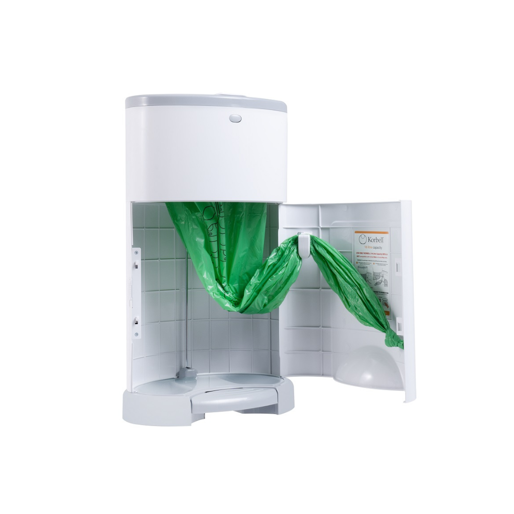 Korbell Nappy Bin Classic Luieremmer Wit