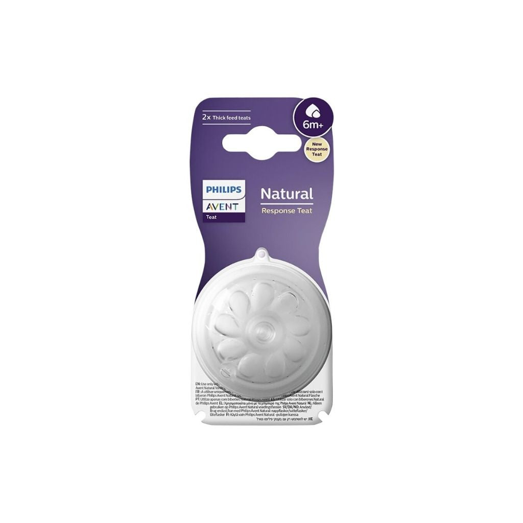 Philips AVENT Tétine Natural Response pour aliments plus épais - 2 pièces