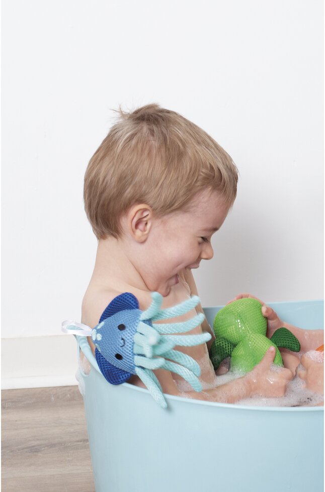 Janod Jouet de bain Éponge de Bain Animaux Marins - 1 pièce surprise