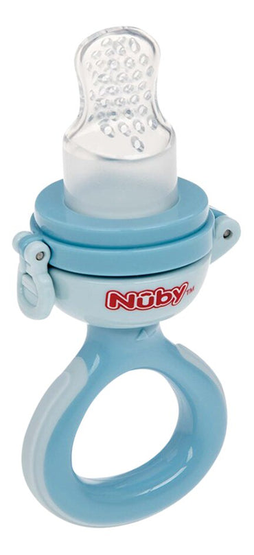 Nûby Grignoteur en silicone bleu
