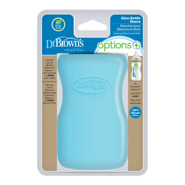 Dr. Brown's Beschermhoes voor glazen zuigfles met brede hals blauw 270 ml