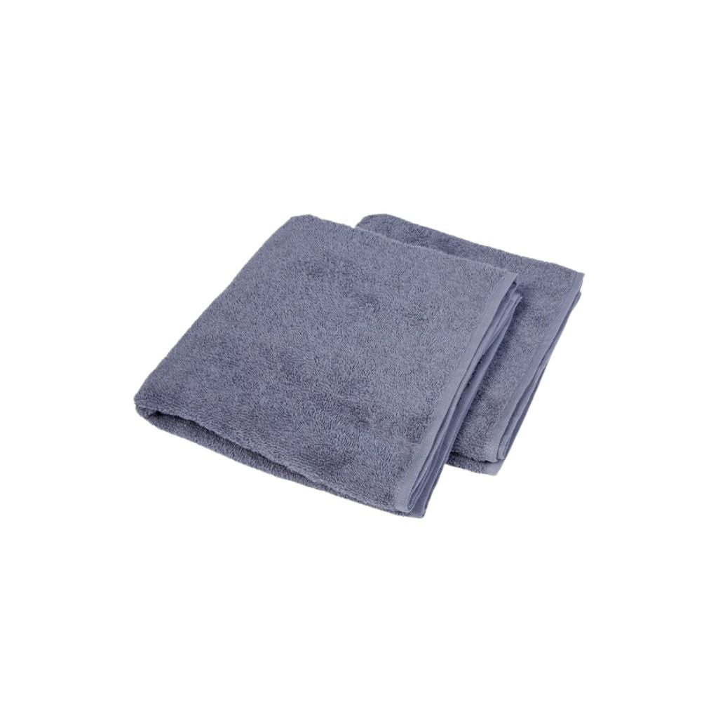 Dreambee Set de serviettes 2 pièces Essentials bleu gris foncé