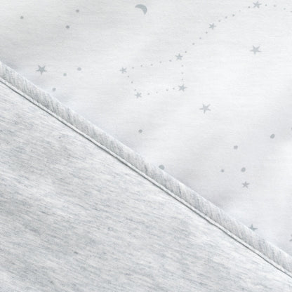 Bemini Deken herfst/winter Stary katoen/jersey wit/grijs