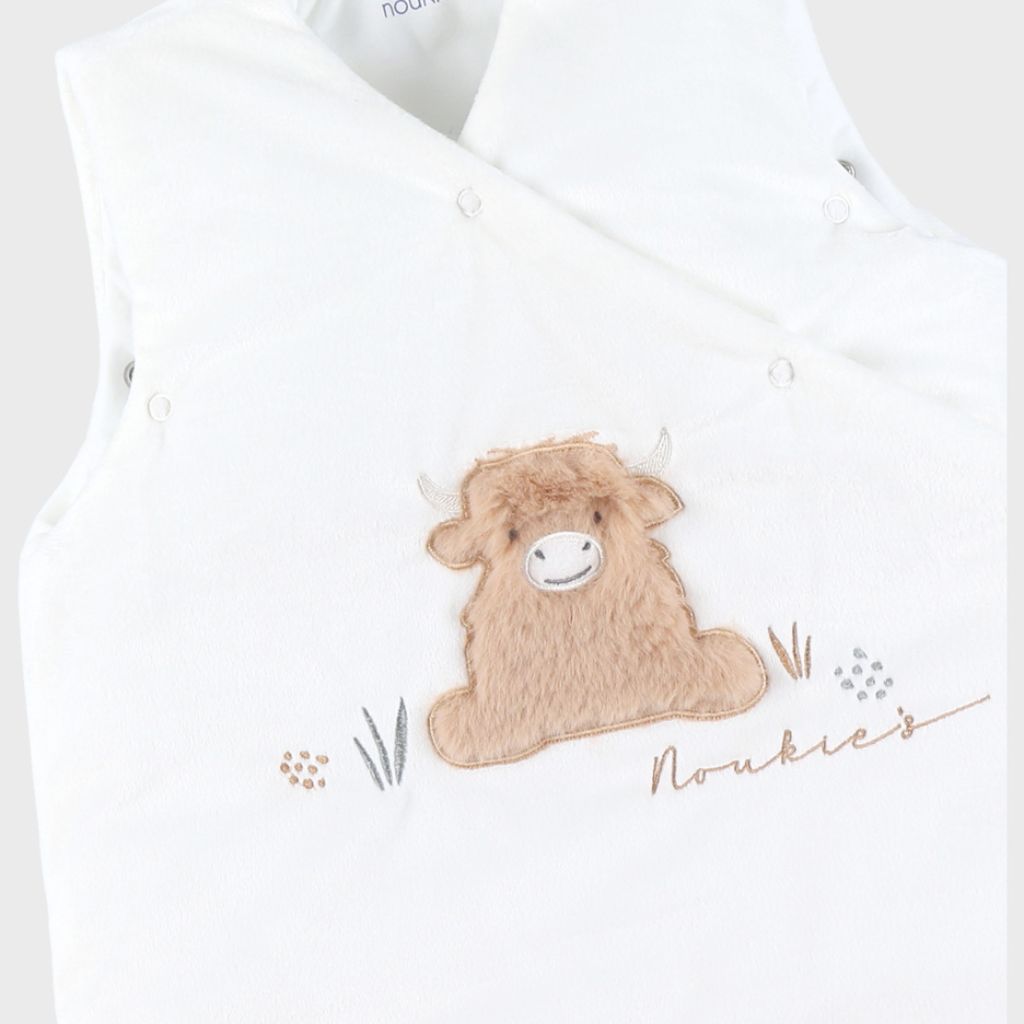 Noukie's Winterslaapzak Fluffy TOG 2,0-3,5 Ecru 70 cm