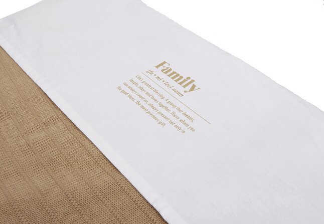 Jollein Drap pour lit Family blanc

