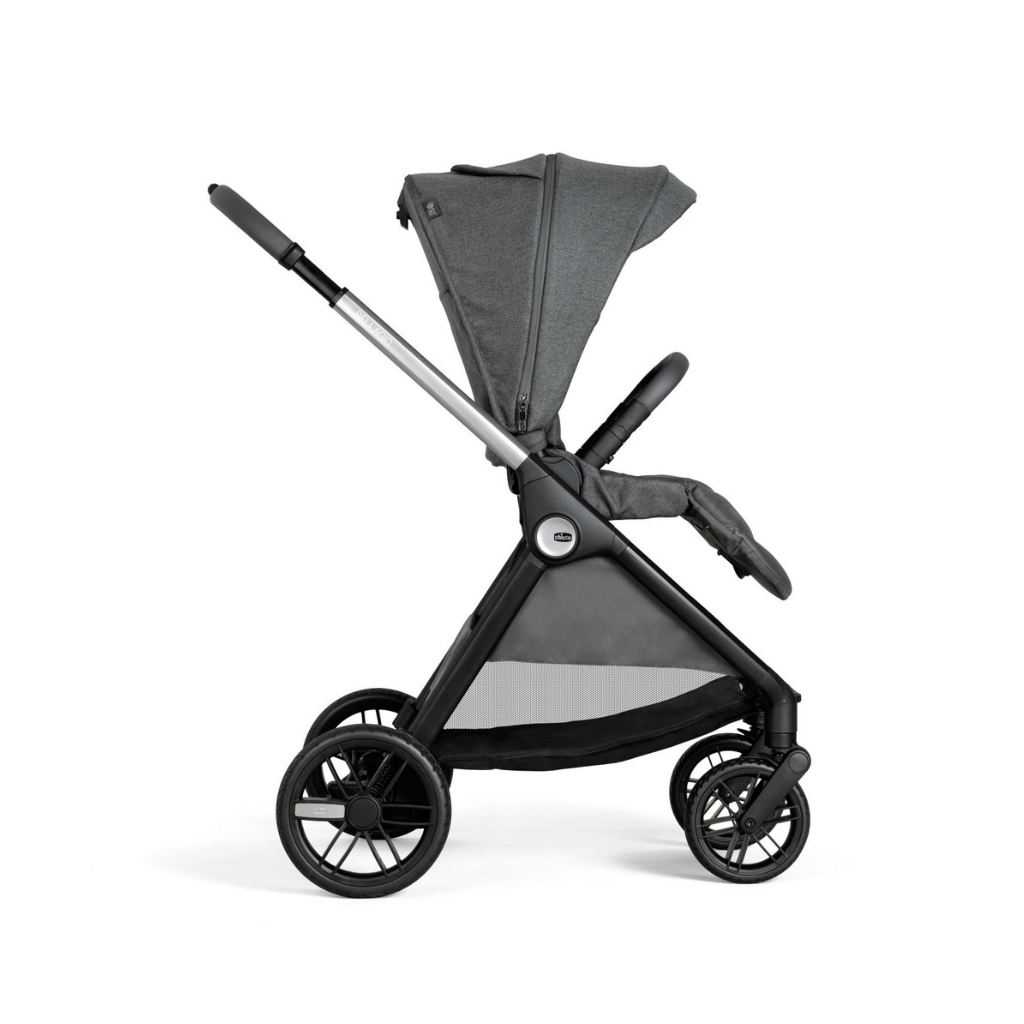 Chicco Poussette Bellagio + nacelle + siège-auto + siège-auto BI-seat Black satin