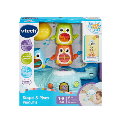 VTech Badspeelgoed Stapel & Plons Pinguïns
