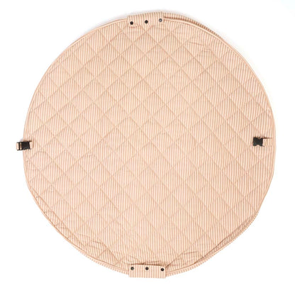 Play&Go Noomad soft stripes brown organic babymat & bag