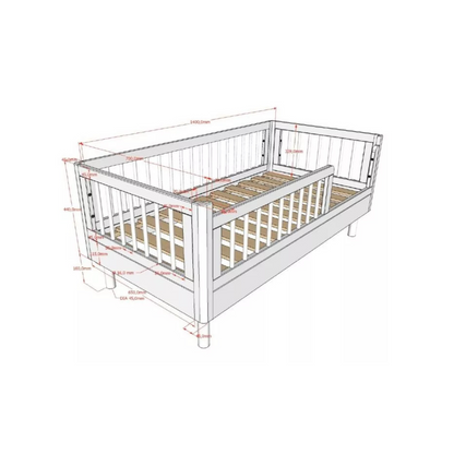 Jaxx Peuterbed Forrest Eik L 140 x B 70 cm