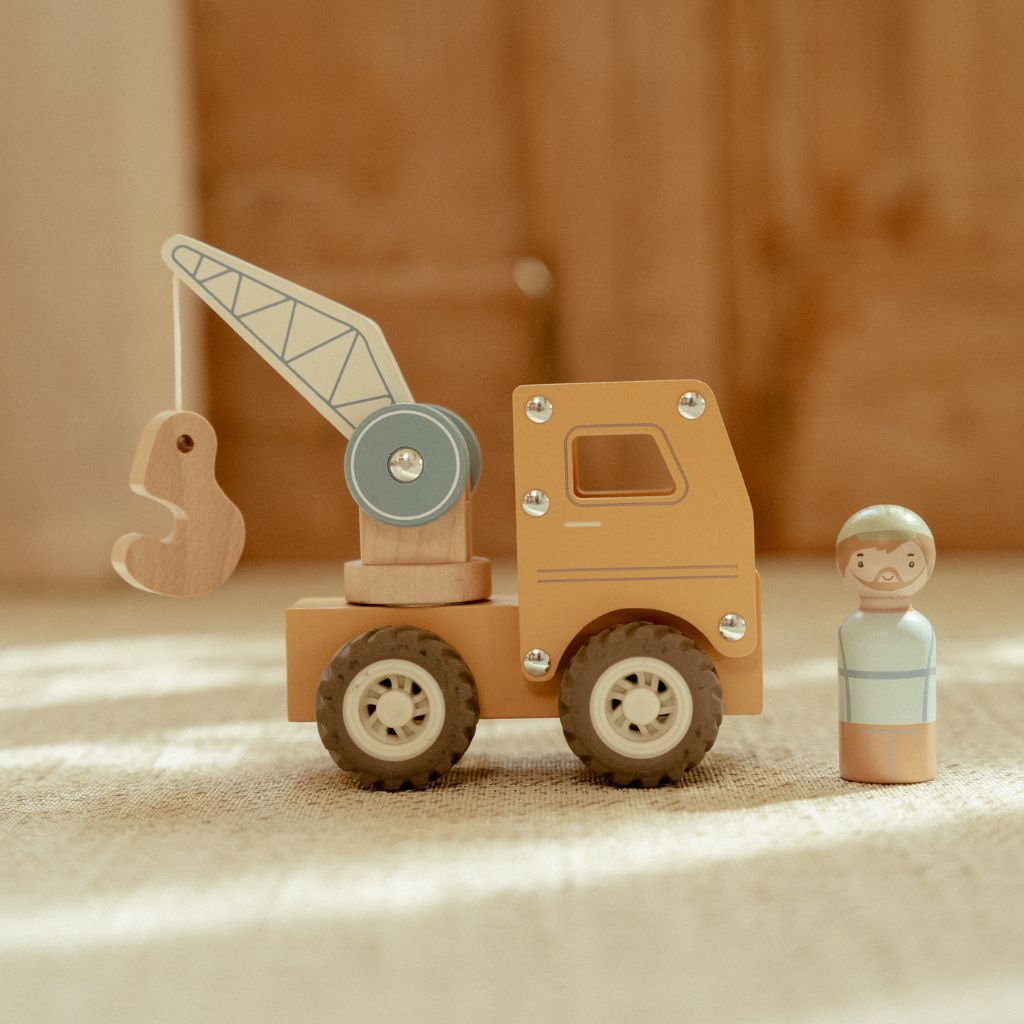 Little Dutch Houten Kraanwagen
