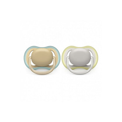 Philips AVENT Fopspeen + 0 maanden Ultra Air groen/grijs - 2 stuks