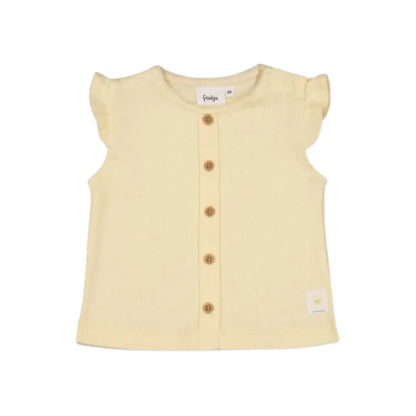 Feetje Top met knoopjes Sunshine m 80 Yellow Meisjes