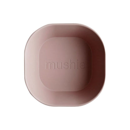 Mushie Kom Square Dinnerware Blush - 2 stuks