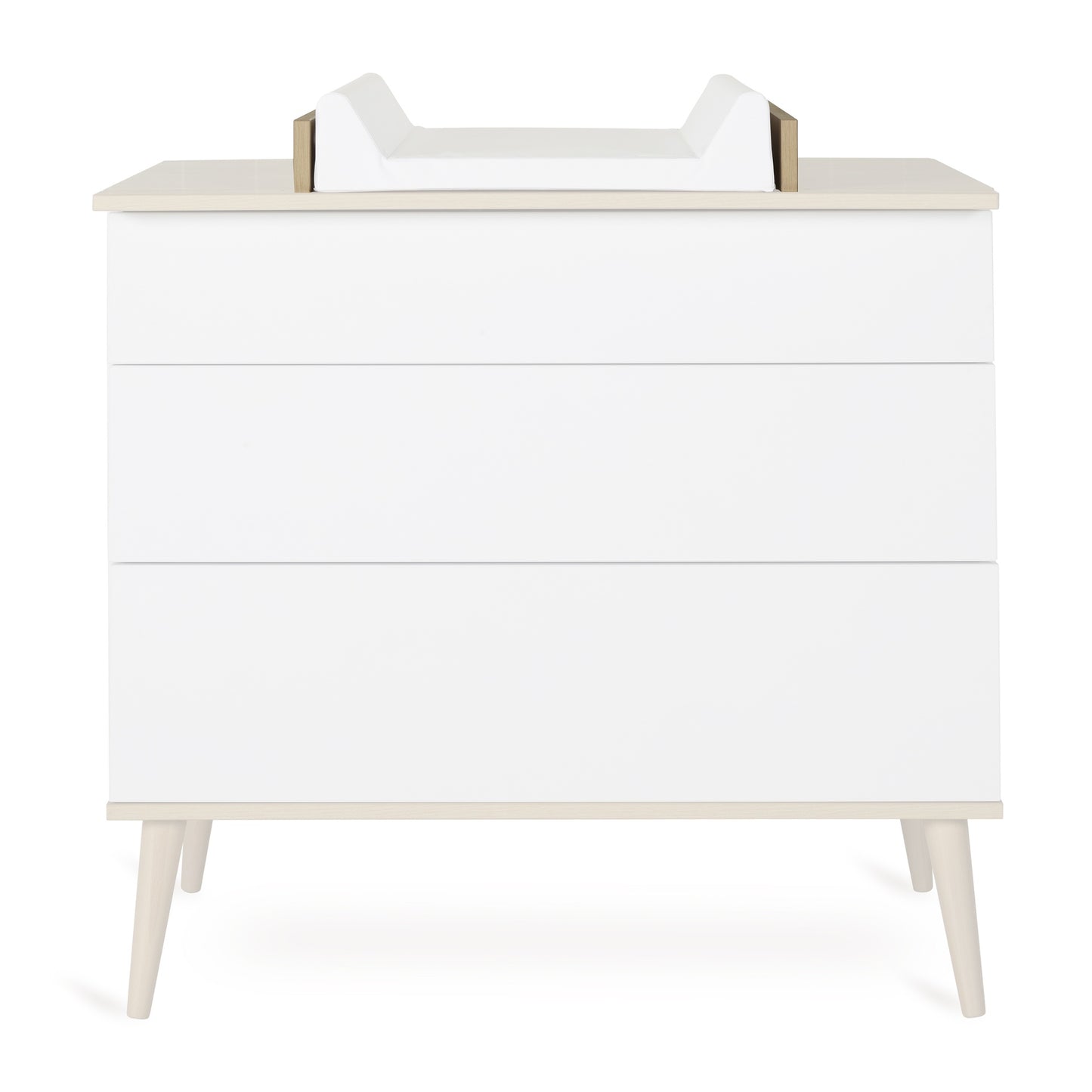 Quax 3-delige babykamer (bed L 120 x B 60 cm + commode + kast met 2 deuren) Flow White