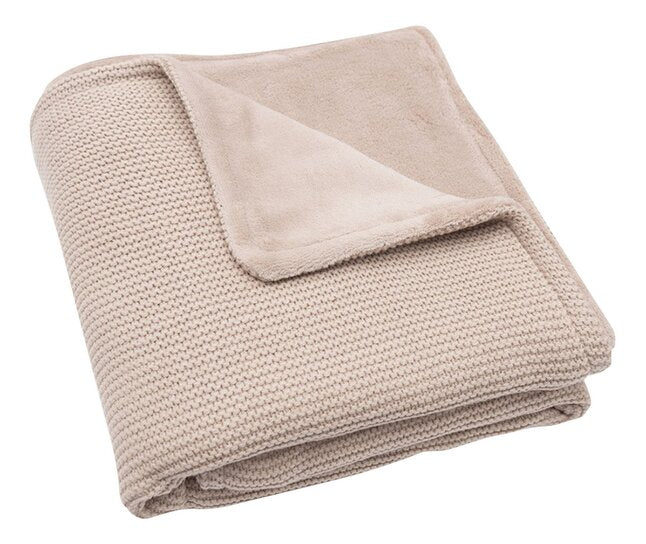 Jollein Deken voor wieg of park Basic Knit fleece Wildrose