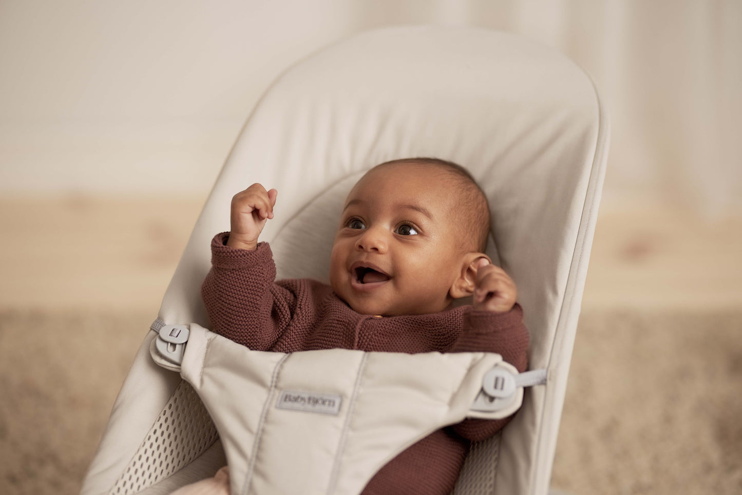 BabyBjörn Relax Balance Soft Lichtbeige Jersey Tri Fabric
