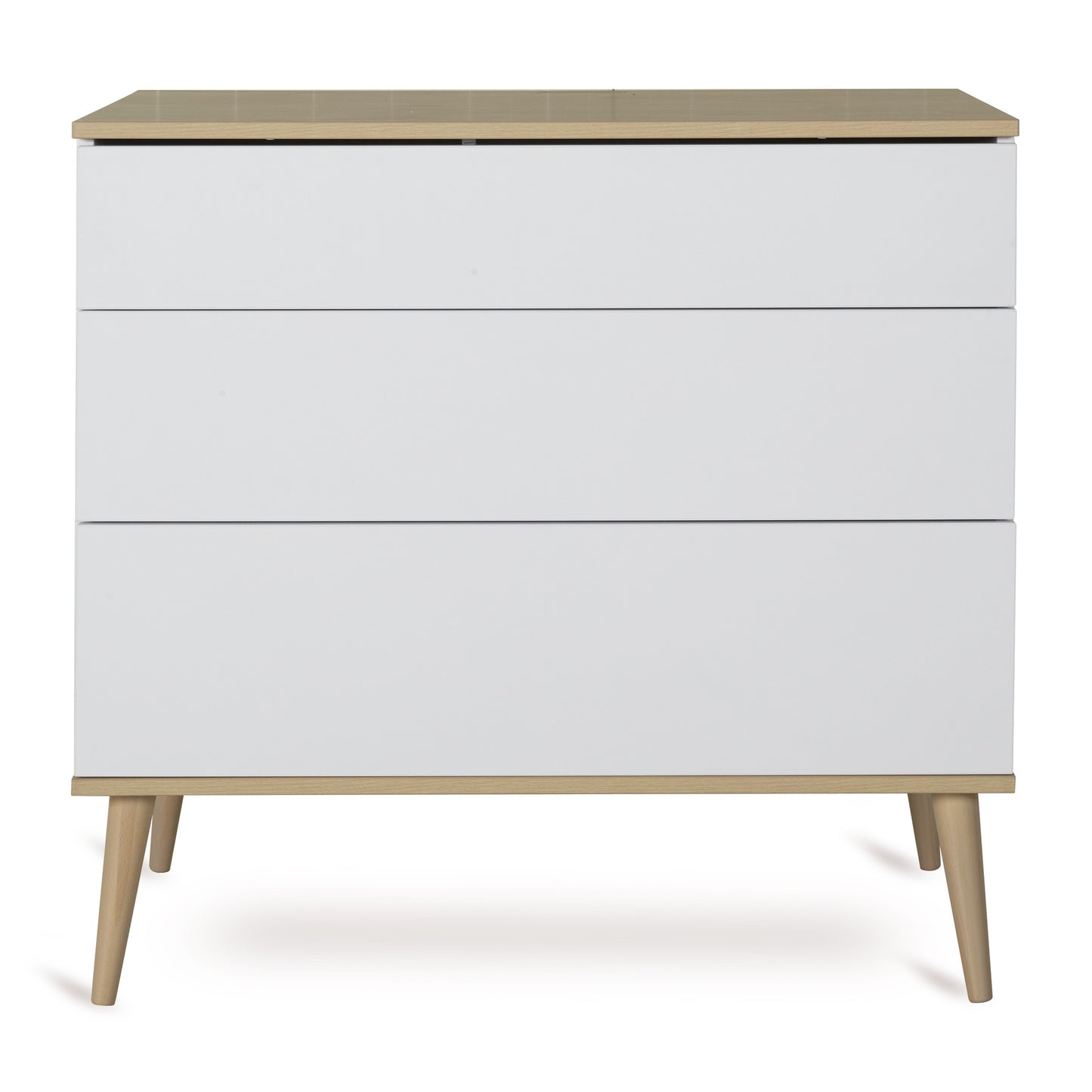 Quax 3-delige babykamer (bed L 120 x B 60 cm + commode + kast met 3 deuren) Flow White