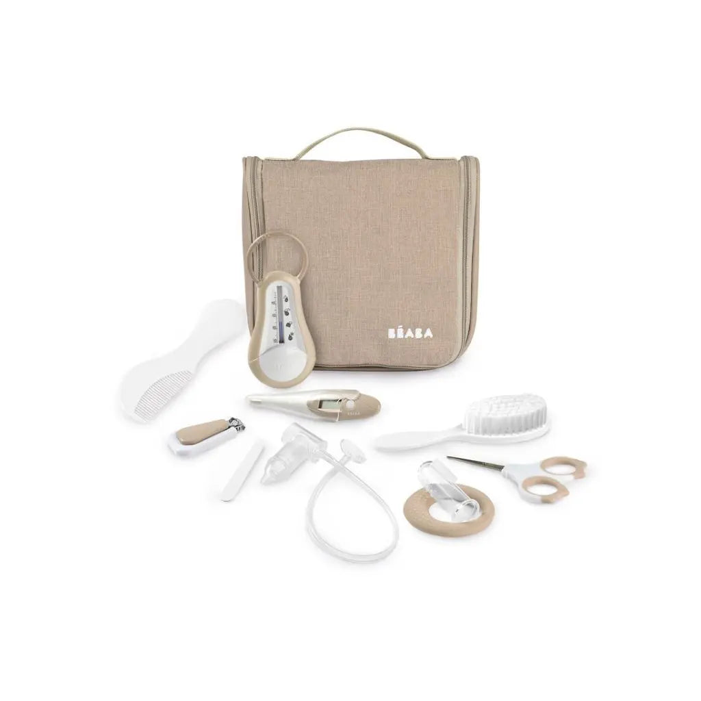 Béaba Toilettas met 10 accessoires - Clay earth