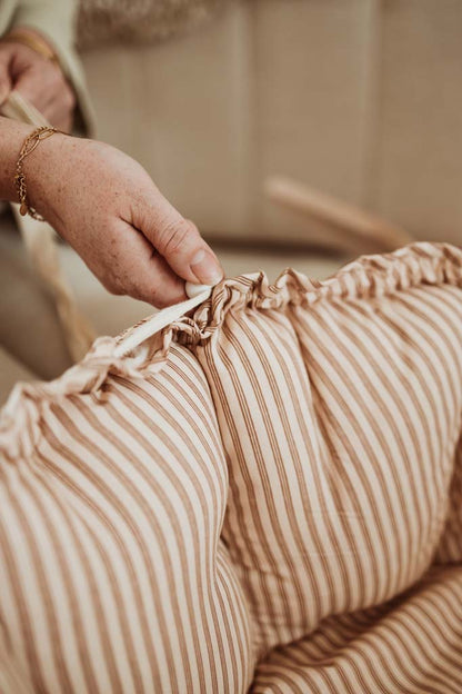 Play and Go Coco Stripes brown organic babymat 130 cm