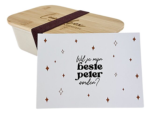 Minimou Lunchbox Wil jij mijn peter worden?