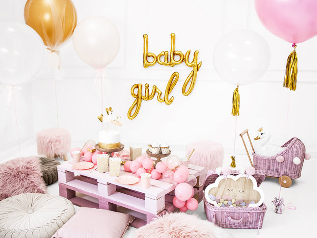 JEP! Folieballon Hello Baby Girl Gold