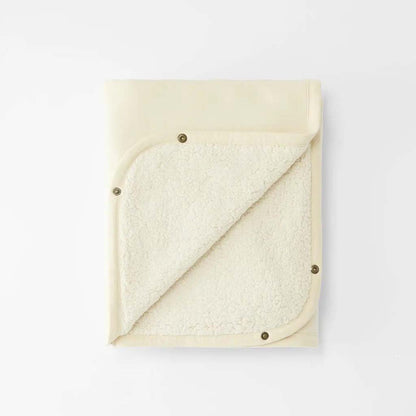 Cloby Couverture pour berceau, parc ou siège-auto multifonctionnel Teddy Off White
