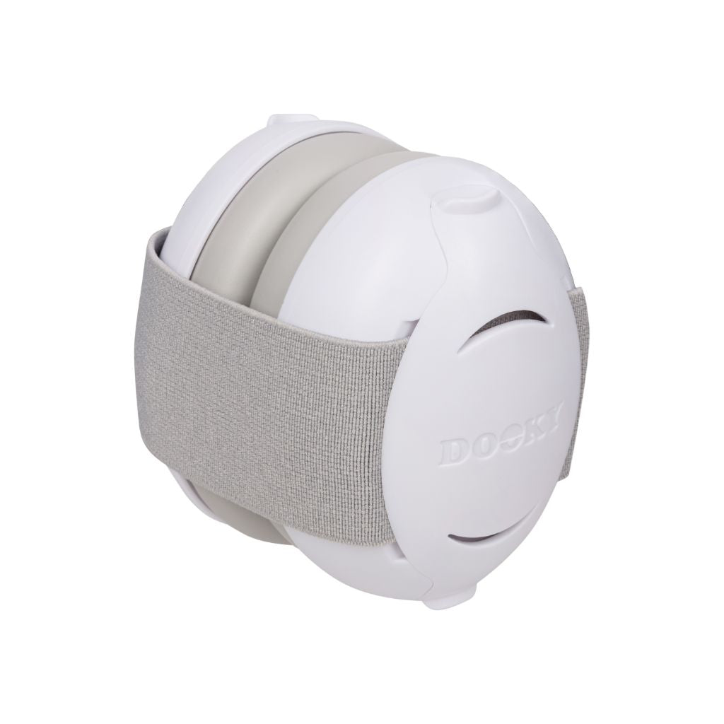 Dooky Protection Auditive 2-en-1 pour Bébé et Enfant blanc