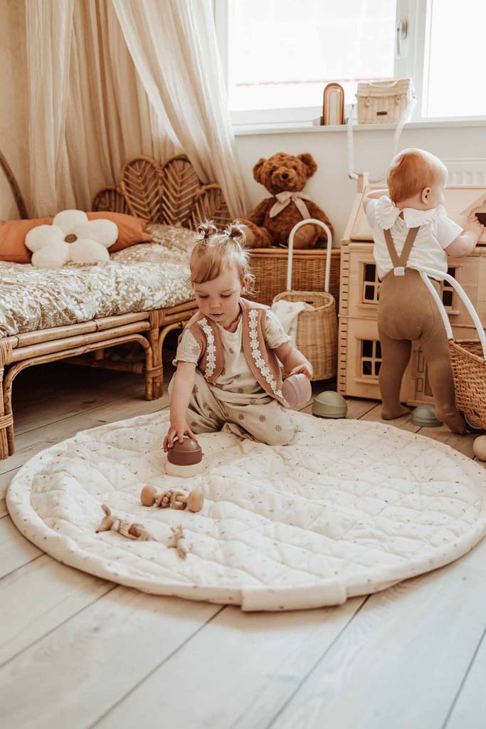 Play and Go Noomad soft moon organic tapis de jeu & bag 120 cm
