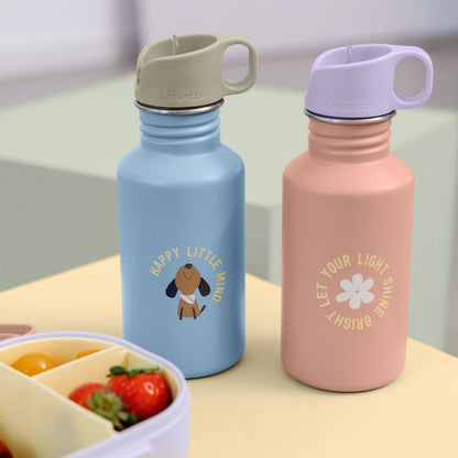 Lässig Gourde en acier inoxydable Pattern Party bleu/vert 500 ml
