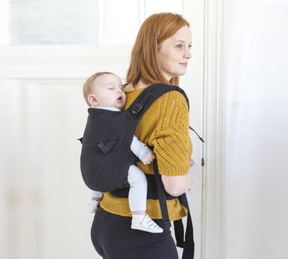 Babylonia Porte-bébé combiné Tricot-Click noir