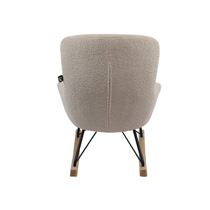 JAXX Schommelstoel Mini Davies Beige Bouclé