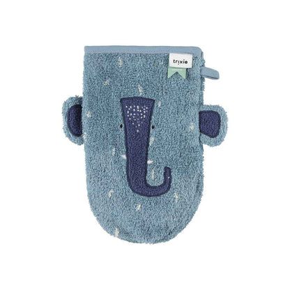 Trixie Gant de toilette Mr. Dino - Mrs. Elephant Multi - 2 pièces