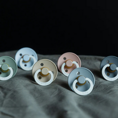 Bibs Sucette + 18 mois Glow in the dark Blush/Vanilla - 2 pièces
